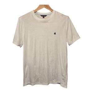 Brooks Brothers Classic Crew Neck Mens T-Shirt Medium White 100% Supima Cotton